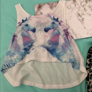 Unicorn Aeropostle crop Top